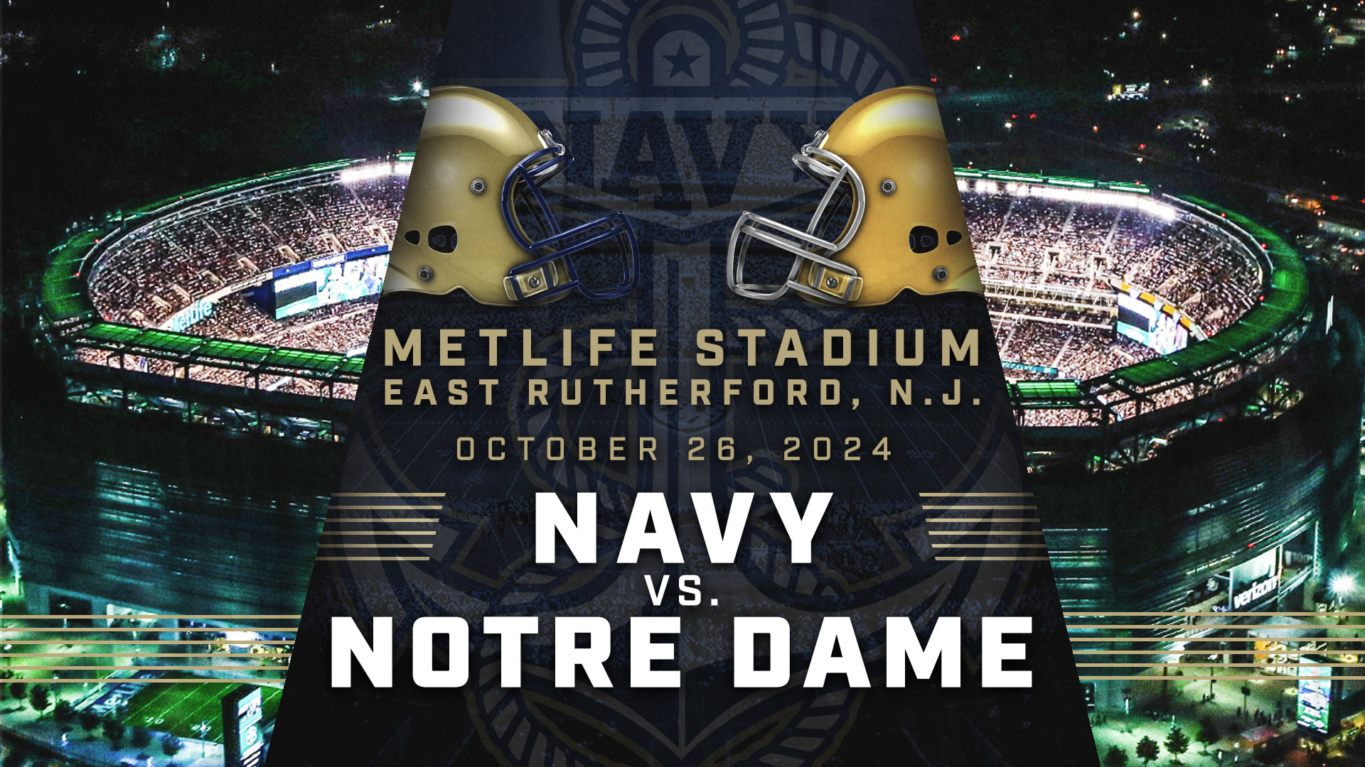 MetLife Stadium To Host The 2024 Navy-Notre Dame Game